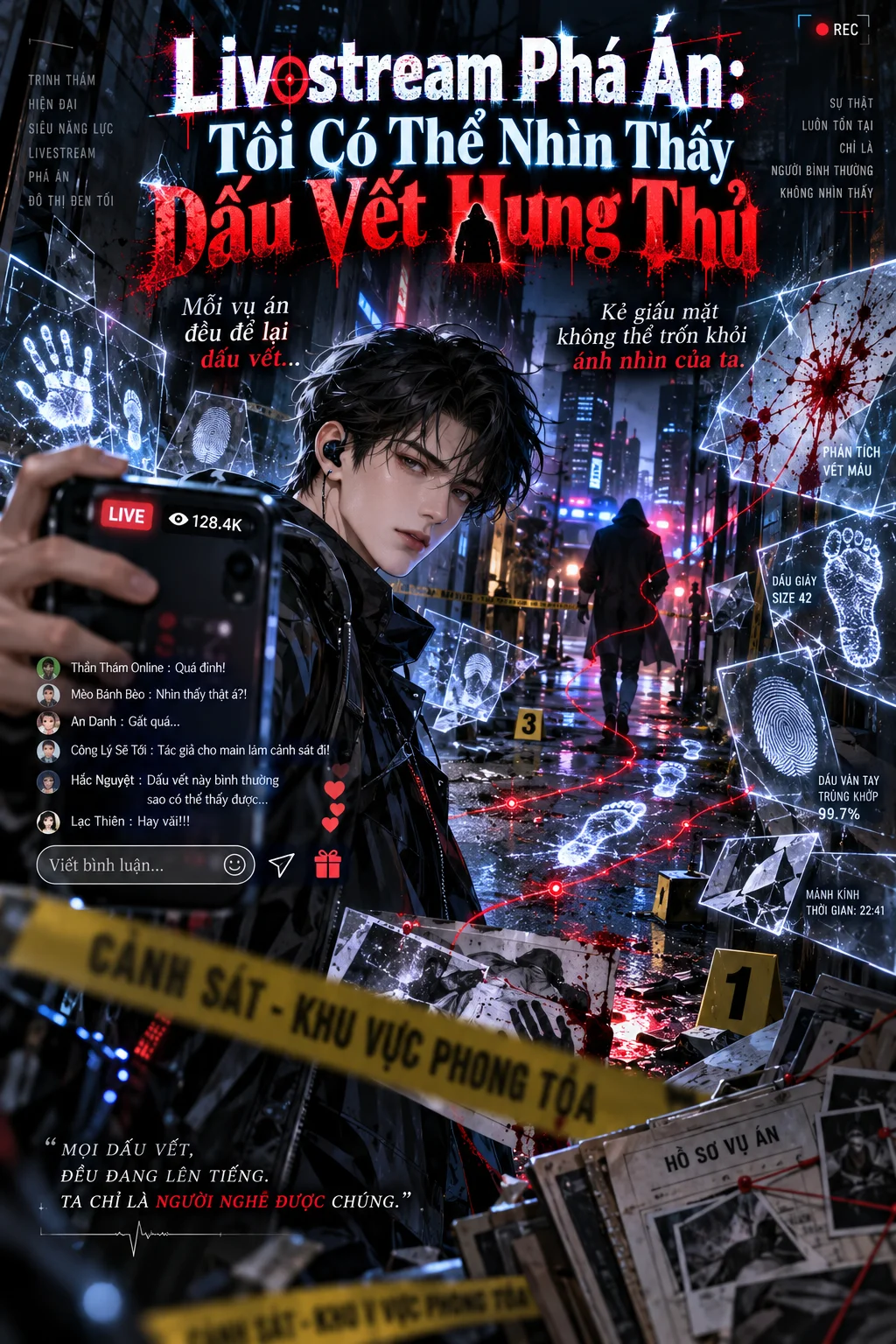 Bìa Livestream Phá Án: Tôi Có Thể Nhìn Thấy Dấu Vết Hung Thủ